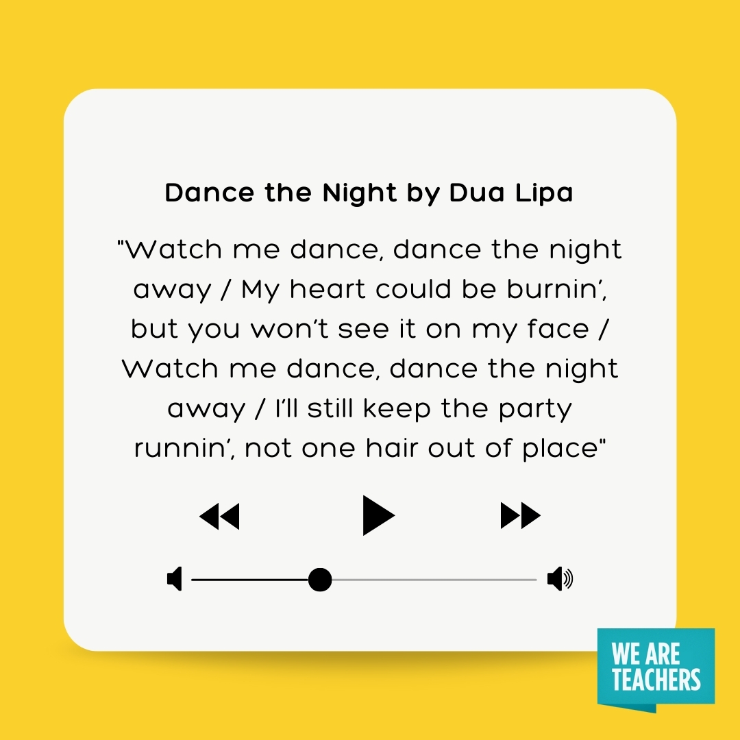 End-of-Year-Playlist-10-1 Dance the Night by Dua Lipa