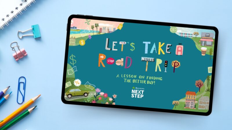 Free Interactive Whiteboard Lesson for Grades 6-8: “Let’s Take a Road Trip!” Let's Take a Road Trip! lesson on a tablet