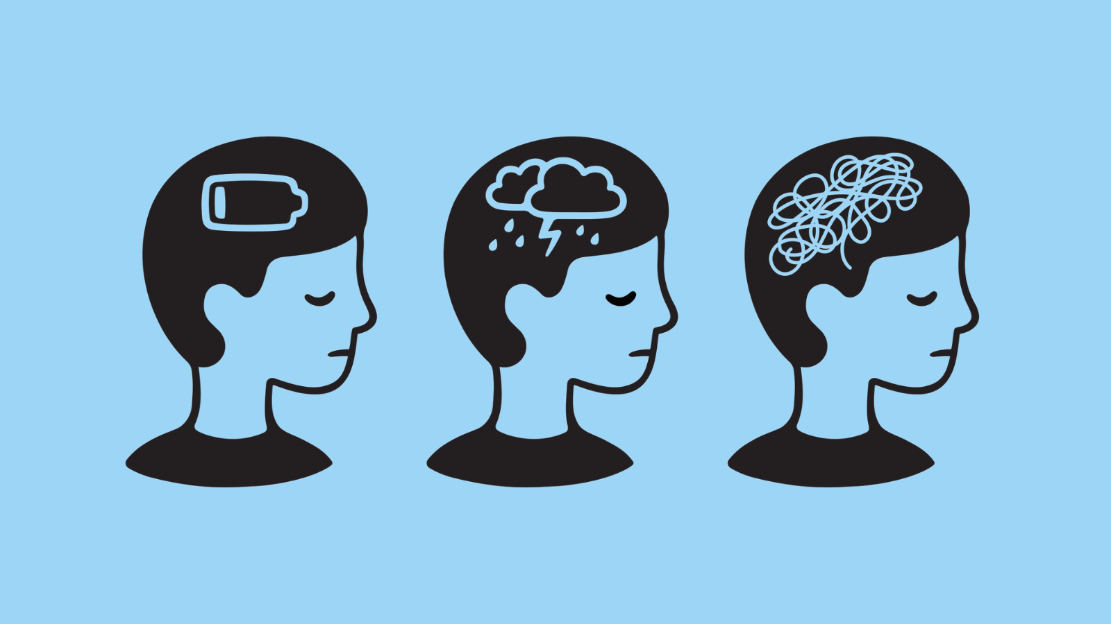 Concept illustration of student in mental health crisis