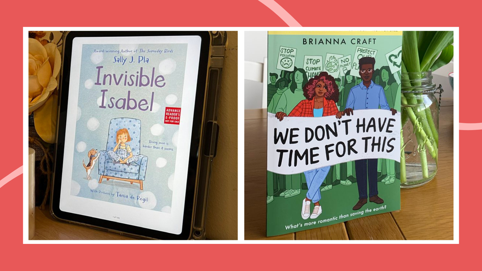 New books for July 2024, including Invisible Isabel and We Don't Have Time for This