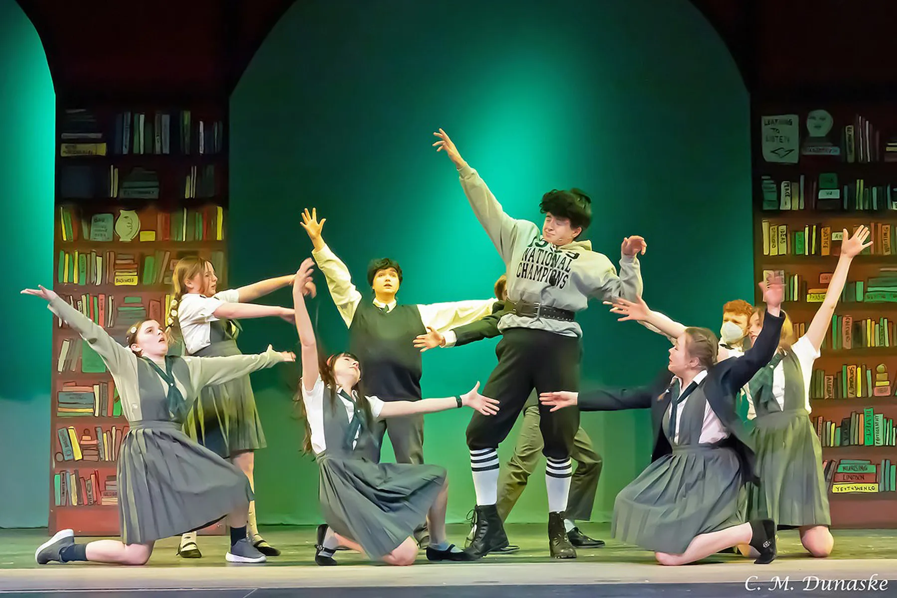 Matilda cast on stage